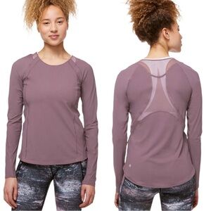 Lululemon sculpt long sleeve antique bark medium